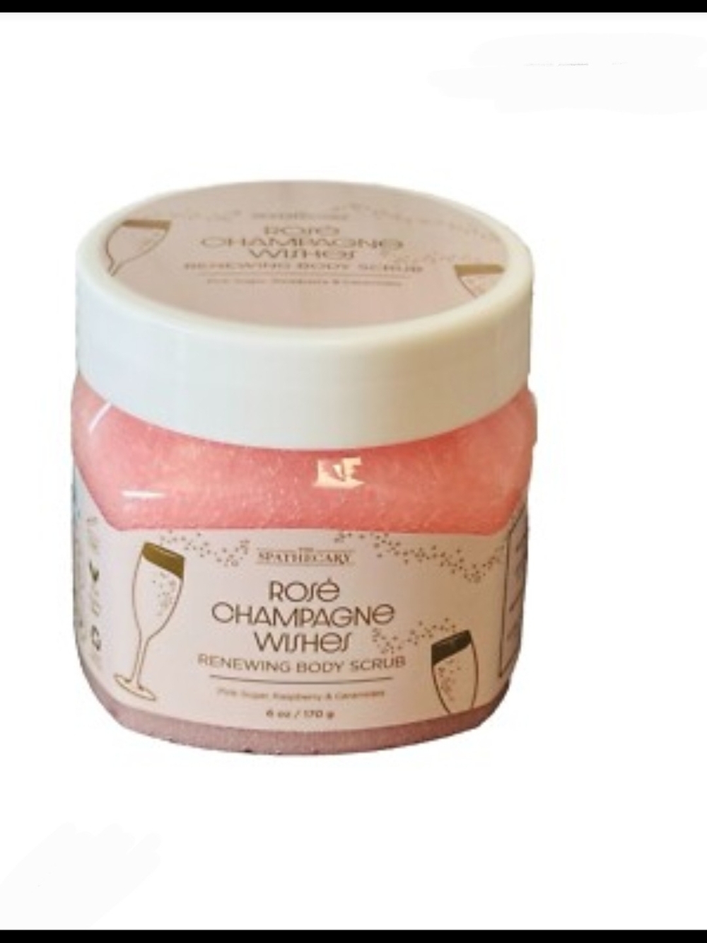 The Spathecary Rosé Champagne Wishes Renewing Body Scrub - 6oz BNIB
